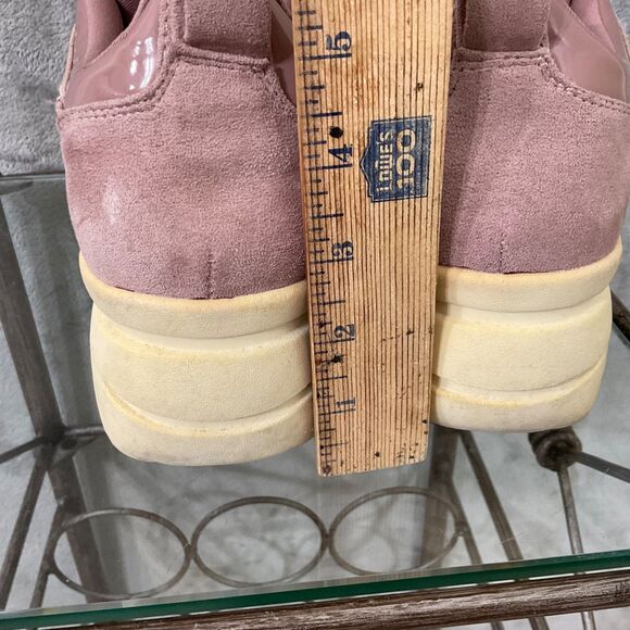 90’s Y2K style Madden Girl Bounce Platform Shoes 8.5 Pink Faux Suede * - Picture 11 of 12